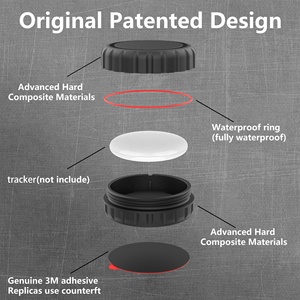 <strong>Airtag</strong> Protective Case Stick-On Waterproof with Adhesive Sticker for <strong>Airtag</strong> Find My Car Skis Bike Wallet TV Remote - Product Image 4