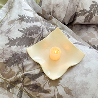 Ensemble de housse de couette en coton satiné 60S à imprimé floral numérique, 4 pièces, certifié OEKO-TEX, respirant et doux pour la peau, idéal pour la maison et l'hôtel, luxe