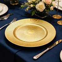 Assiettes de présentation contemporaines de 13 pouces personnalisables pour les fournitures de fête et les services de table