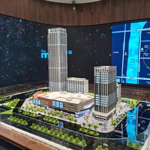 Modèle architectural d'éclairage LED pour bureaux, conception de modèle <span class=keywords><strong>3D</strong></span> sur mesure, modèle d'<span class=keywords><strong>architecture</strong></span> chinoise à l'échelle 1:100 - Product Image 5