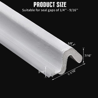 Tira de Sellado de Esponja de PU para Puertas y Ventanas, Tira de Sellado de Poliuretano, Moderna, Duradera, Insonorizante, para Puertas de Madera