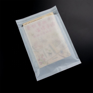 100% sobres biodegradables, bolsa <span class=keywords><strong>de</strong></span> <span class=keywords><strong>papel</strong></span> <span class=keywords><strong>de</strong></span> cera <span class=keywords><strong>de</strong></span> cristal translúcido autosellada, bolsa <span class=keywords><strong>de</strong></span> embalaje <span class=keywords><strong>de</strong></span> cristal recubierta con impresión <span class=keywords><strong>de</strong></span> logotipo personalizado - Product Image 5