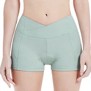 Short de sport pour femme, taille haute élastique, effet push-up, coupe ajustée, 100 % nylon, idéal pour l'été - Product Image 2