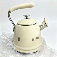 Bouilloire sifflante minimaliste moderne 2,3 L en acier inoxydable pour cuisinières à induction et à flamme nue, usage domestique