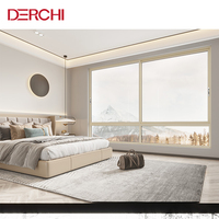 Filet de fenêtre antivol de haute sécurité au design moderne et personnalisé fenêtre coulissante en aluminium pour balcon fenêtre en verre coulissante à 3 rails
