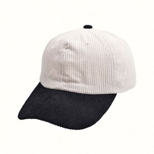 Nueva Gorra de Béisbol de Seis Paneles de Pana Bicolor con Hebilla Metálica y Bordado 3D, la Más Vendida, para Adultos Unisex - Product Image 2