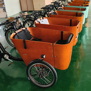 Meilleure vente de vélo cargo familial à 3 roues électrique Bakfiet Trailer E-cargo Bike <span class=keywords><strong>Transport</strong></span> Dogs & Kids - Product Image 4