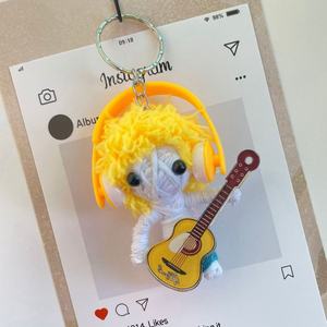 Muñeco Vudú <span class=keywords><strong>de</strong></span> Halloween, Colgante Hecho a Mano, Llavero, Cadena para Teléfono Móvil, Accesorios, Decoración <span class=keywords><strong>de</strong></span> Ambiente, Momia - Product Image 4