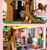 Arbre maison Mini bricolage bloc de construction Kit enfants Landescape cabane dans les arbres Construction jouet ensemble de jeu