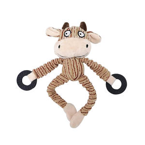 Mainan Anjing Plush Tahan Lama dengan Bunyi, Mainan Interaktif Edukatif untuk Anjing, Mainan Gigit yang Bersih - Product Image 5