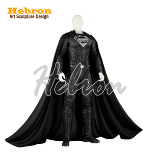 <span class=keywords><strong>Superman</strong></span> noir personnalisé de haute qualité pour hommes adultes # Collection Personnelle : Costumes et Robes de Personnages de Films pour Cosplay et Jeu de Rôle - Product Image 3