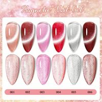 GELNAILY Vernis à ongles gel argenté doré longue durée Platinum Nail Art Painted Liner Gel Glitter Cat Eye Nail Gel Polish