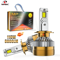 Bombilla LED para Auto T10PRO, Nuevo Diseño, Alta Potencia 200W, 18000LM, Canbus, H4, H1, H11, H7, Faros Delanteros LED