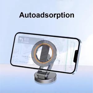 ที่วางโทรศัพท์ในรถยนต์แม่เหล็กแม็กเซฟ ยูนิเวอร์แซล 360 °   ขาตั้งนำทางในรถยนต์แบบพับได้ หมุนได้ คุณภาพสูง ไม่สามารถชาร์จได้ วัสดุ ABS+PC - Product Image 4