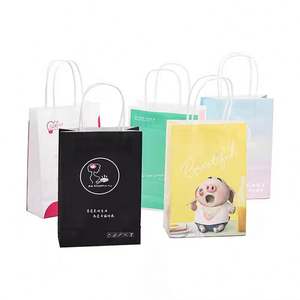 Bolsa de Papel Kraft Ecológica Personalizada, Bolsa de Papel Kraft Desechable para Envasado de Alimentos para Llevar con Asa - Product Image 3