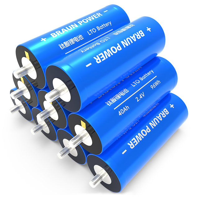 Original LTO 40Ah 66160 2.3V With Screws 2.4V Wide Temperature Range Lithium Titanium Oxide Battery Cell 30Ah 35Ah 40Ah 45Ah