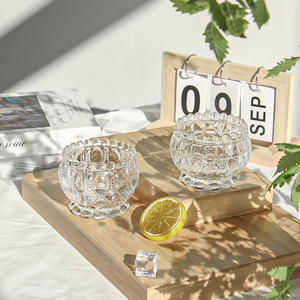 Glass kẹo Jar mới nhất bán buôn Chất lượng cao Nhà Bếp trang trí nội thất trái cây bát đường lưu trữ pha lê đồ ăn nhẹ thủy tinh lưu trữ Jar - Product Image 4