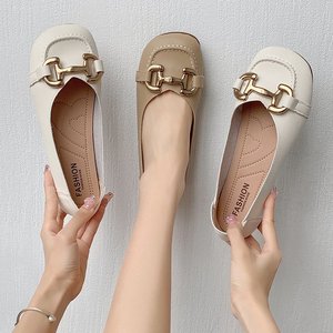 Chaussures plates respirantes pour femmes, nouvelle collection été, grandes tailles, style rétro décontracté, chaussures plates pour femmes, chaussures de printemps. - Product Image 4
