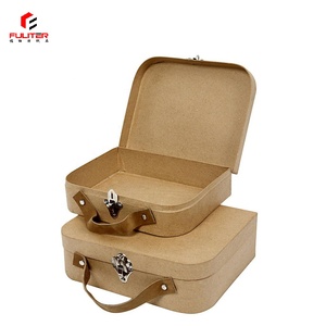 Scatola Portaoggetti per Neonati in Cartone Kraft Design Unico Scatola Regalo a Forma di Valigia per Ricordi del <span class=keywords><strong>Neonato</strong></span> - Product Image 5