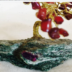 Alta calidad granate cristal Chip piedra decoración Árbol de la vida Artificial piedra Natural 7 Chakra cristal Chip regalos Lucky mayorista - Product Image 3