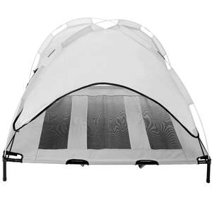 Cama de trampolín portátil para mascotas, hamaca con marco para gatos y cachorros, cubierta con dosel - Product Image 3