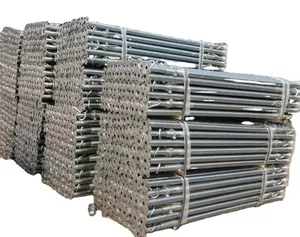 Suportes ajustáveis de ferro pré-galvanizado para materiais de construção e andaimes de aço resistente