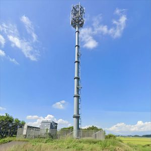 เสาส่งสัญญาณโทรคมนาคมแบบโมโนโพลเหล็กทรงกระบอก 4G สำหรับเขตเมือง/ชนบท พร้อมข้อต่อหน้าแปลนแบบขยาย  บันไดขึ้นลง  ชุบกัลวาไนซ์แบบจุ่มร้อน สูง 35 เมตร - Product Image 2