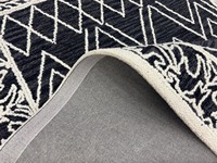 Tapis en laine tufté à la main à motifs floraux, design moderne, doux, de qualité supérieure, pour salon, chambre à coucher, décoration élégante pour la maison, lavable, antistatique