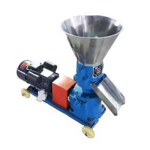 hot sale electric diesel motor flat die 2 3 4 5 6 7 8 10 mm disc size poultry feed pellet making machines