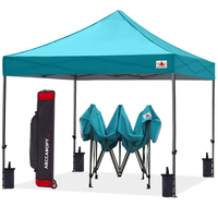 Abri instantané compact UPF50+ 3m x 3m, gazebo pliable, pas d'assemblage requis, gazebo pop-up en acier robuste, Pro Compact