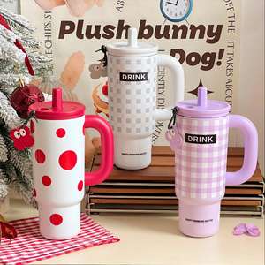 C81 2025 Noël Gobelet Géant Isotherme en Acier Inoxydable 316 à Triple Paroi, Tasse à Café Thermique Grande Capacité - Product Image 1