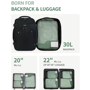 4pcs Compression Packing Cubes Suitcases <strong>Organiser</strong> Bag Travel Bags <strong>Organiser</strong> for <strong>Backpack</strong> Tear-resistant Packing <strong>Organiser</strong> - Product Image 5