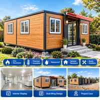 Maison modulaire en EPS personnalisable, étanche, 3 chambres, extensible, en conteneur, avec structure en acier, villa résidentielle de luxe