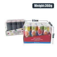 12 Pcs Canons de Confettis Métallisés Dorés à Main, Festifs pour Mariage, Anniversaire, Fête et Célébration