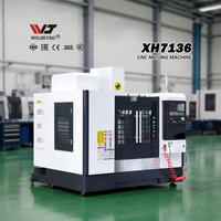 Machine de fraisage CNC WOJEI XH7136 pour l'usinage de métaux de haute précision, certifiée CE ISO9001