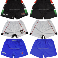 Celana Pendek Rugby Liga Polinesia Kustom FQ Bahan Polyester untuk Pria, Seragam Klub Olahraga, Desain Rugby Union, Pakaian Latihan