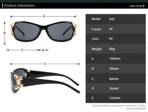 Luxe Y 2K Zonnebril Voor Kinderen Gepolariseerde <span class=keywords><strong>3d</strong></span> Vlinder Luipaard Print Ovale Uv400 Zonnebril Dames Mode Brillen Gafas De Sol - Product Image 3