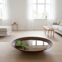 Brasero d'extérieur en acier Corten, design rond, avec bac à eau et jardinière, pour barbecue domestique, cuisinière personnalisée, chauffage au bois pour camping