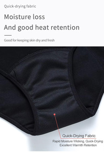 Mutandine Mestruali Personalizzate OEM a Vita Alta, Traspiranti, ad Alto Assorbimento, Impermeabili e Riutilizzabili per Donne - Product Image 3