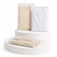 Sac à fermeture éclair givré pour l'emballage de vêtements, sac en plastique mat pour vêtements, sac à fermeture éclair pour t-shirts