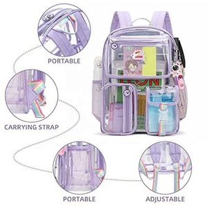 Zaino Trasparente in PVC Impermeabile per Bambini, Grande e Sicuro, per Scuola, Vendita all'Ingrosso Personalizzata - Product Image 3
