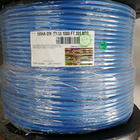 Cable Coaxial Belden RG6 18AWG de Cobre Desnudo Recubierto de Acero de Alta Calidad y Alto Rendimiento, Impedancia de 75 Ohmios, Revestimiento de PVC, Modelo 3092A