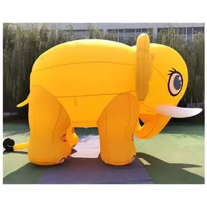 Con voi màu hồng bóng Inflatable động vật bóng, trang trí xiếc voi cho các sự kiện-Đồ chơi bơm hơi