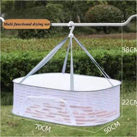 Étagère de rangement pliable multifonctionnelle 50 x 70 cm pour sécher les légumes, les poissons, les vêtements, etc.