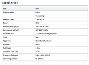 Paulkison 4.8SP DSP Audio <span class=keywords><strong>Processor</strong></span> 4 8 Profesional Digital Parametric EQ Full Bandwidth 1/64th 4th Octave Range <span class=keywords><strong>3</strong></span> Tahun - Product Image 5