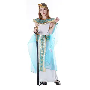 儿童希腊女神服装女孩雅典娜服装托加服装