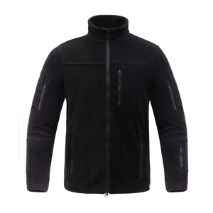 Veste polaire tactique pour homme, vert militaire, col montant, chaude, pour la randonnée et les activités de plein air, automne-hiver, avec poches zippées - Product Image 2