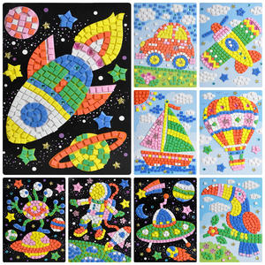 Kit de pegatinas EVA de diamante de mosaico de cristal hecho a mano, pasta creativa, Material DIY para jardín de infantes y hogar, juguete divertido de pasatiempo para niños - Product Image 3