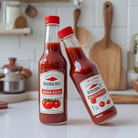 Bouteilles d'emballage de sauce piquante 3oz 5oz bouchon à vis en plastique en verre vide capacité de 250ml 350ml pour l'impression d'écran de piment aliments en conserve