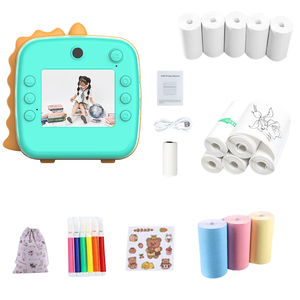 Mini cho phim hoạt hình trẻ em của máy ảnh nhiệt ngay lập tức in ấn Thông Minh Kỹ thuật số SLR đồ chơi 2.4inch Màn hình HD video độ phân giải thẻ nhớ - Product Image 3